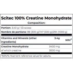 100% CREATINE MONOHYDRATE